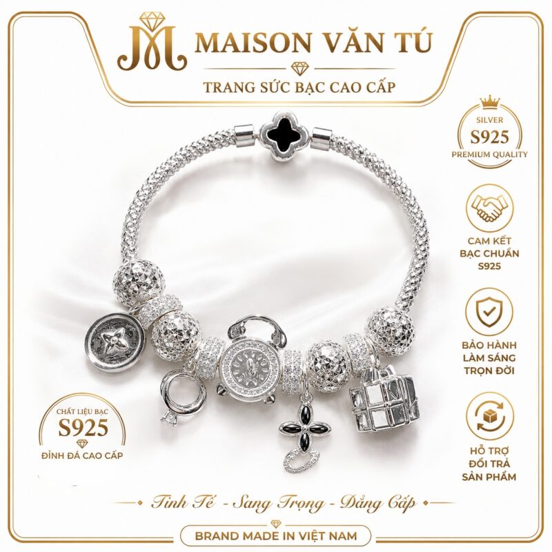 Vòng bạc pandora (Chất liệu bạc S925) 433564