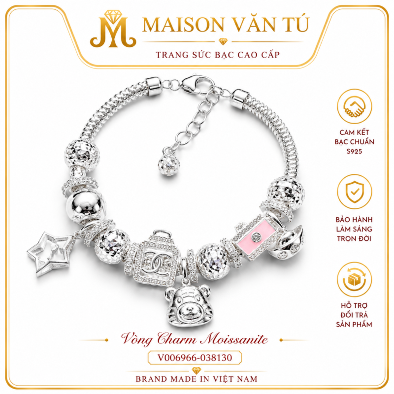 Vòng pandora (bạc s925) 00335