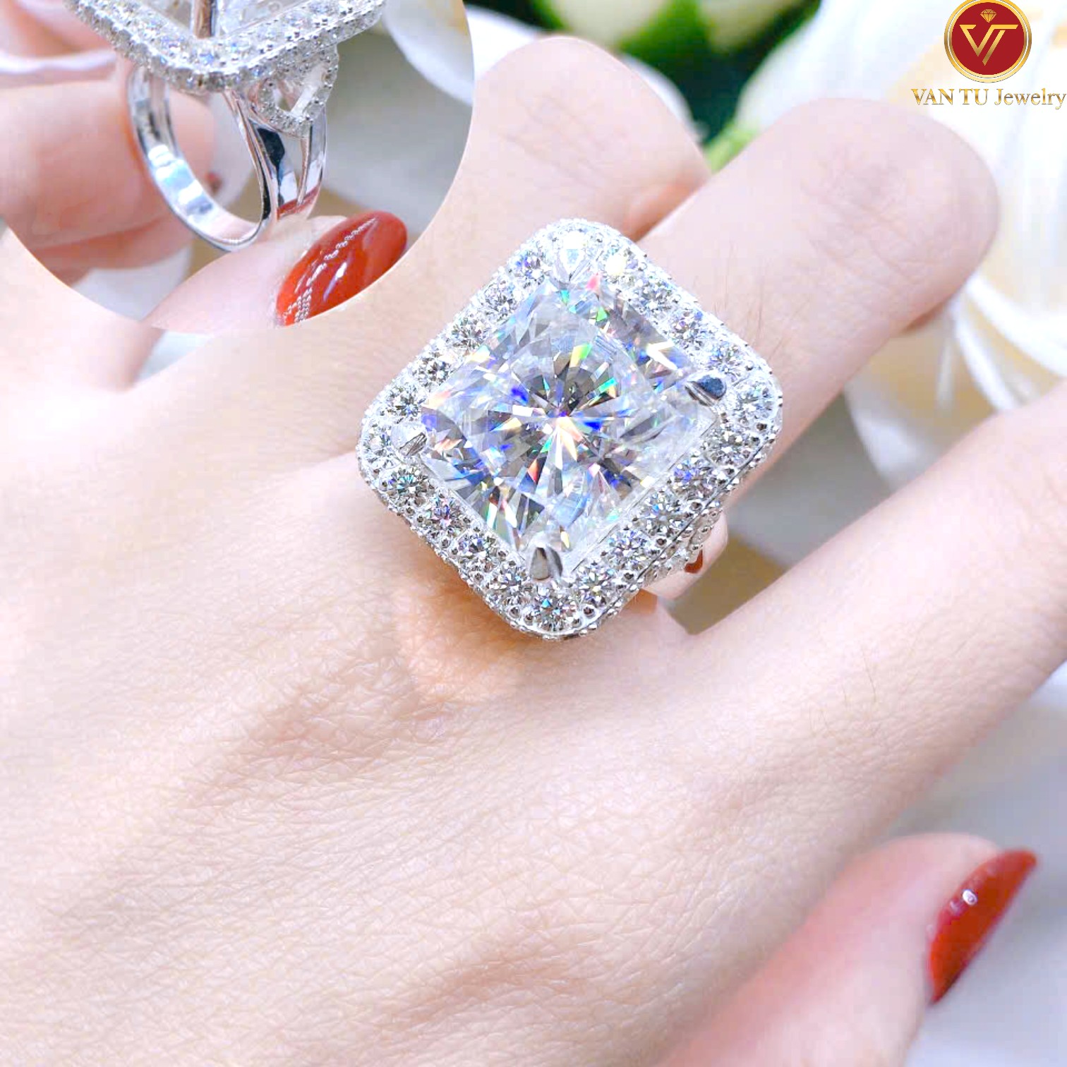 kim cương nhân tạo (moissanite)