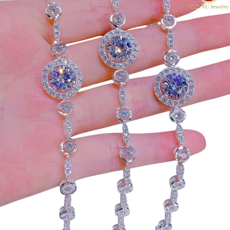 4 mẫu lắc tay bạc cao cấp dạng chuỗi(hạt) 636345