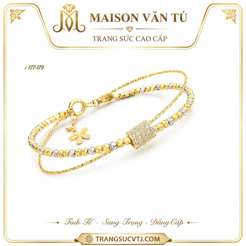 Lắc vàng 10k 7638