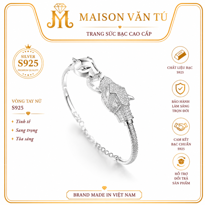 Vòng tay bạc cao cấp 873900
