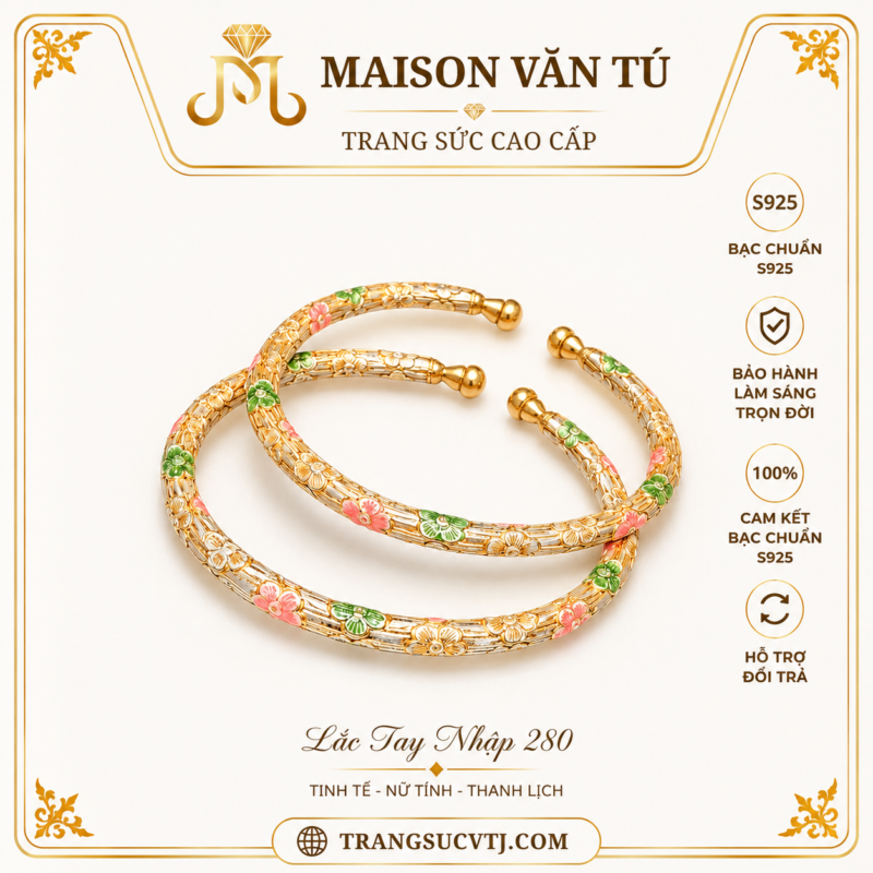 Vòng tay bạc s925 nhập khẩu 7726
