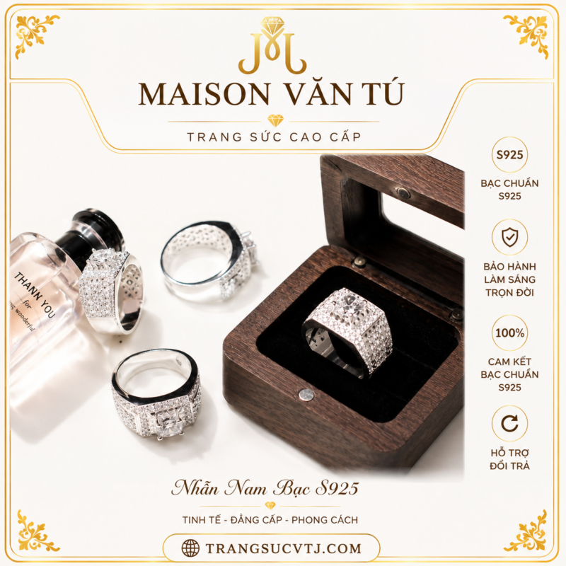 Nhẫn nam lót lòng s925 N938888