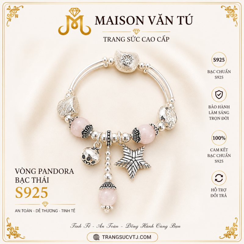 Vòng pandora bạc thái s925 LX8277772